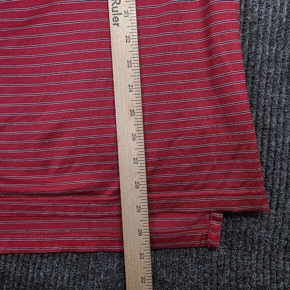 Peter Millar Polo Shirt Presidents Cup Mens XL Red Stripe USA Golf PGA Tour Flag - Picture 9 of 11